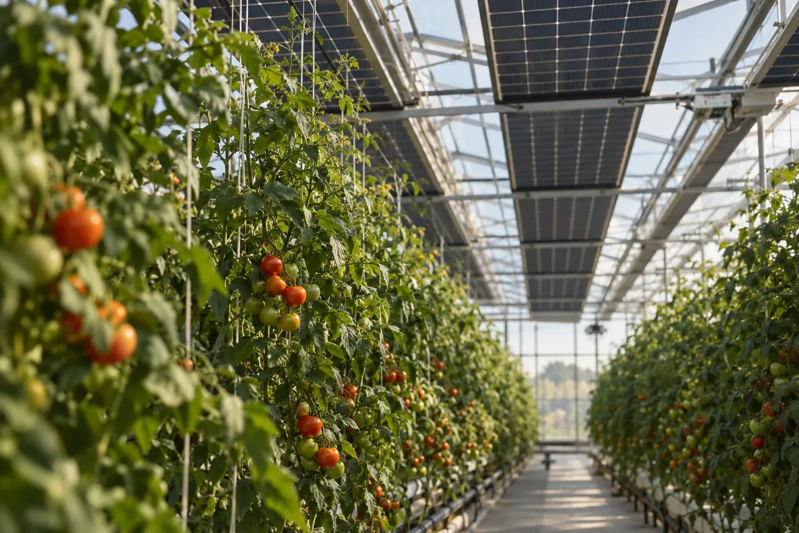 Porträt: Wie Voltiris aus Epalinges Solarstrom in Gewächshäuser bringt, ohne die Tomaten zu beschatten